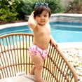 thumbnail image 3 of Ruffle Snap Reusable Absorbent Swimsuit Diaper-Pink Sealife, 3 of 8