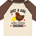 thumbnail image 4 of Inktastic Just a Girl Who Loves Chickens Girls Long Sleeve Baby Bodysuit, 4 of 5