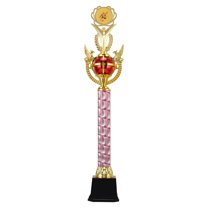 Award Trophy Cup Winner Award Creative Fine Workmanship Winning Prizes Trophies Prize for Football Match Award Ceremony Party Red 56.5cm