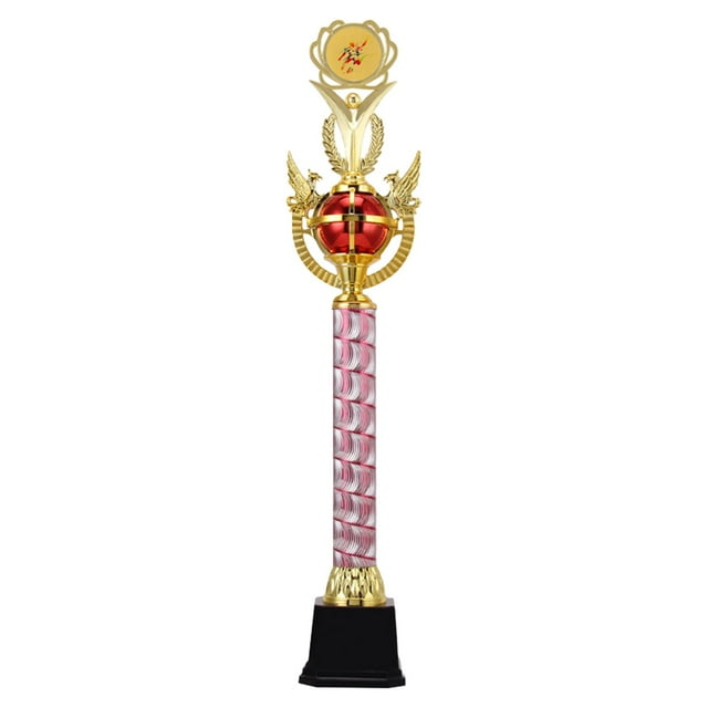 Trophée Coupe Trophées d'Exécution Fine Prix pour Concours de Discours Rouge 56,5 Cm