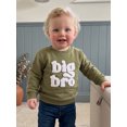 thumbnail image 3 of RUINIXCW Toddler Baby Boy Sweatshirts Big Brother Outfit Little Boy Kids Big Bro Letter Long Sleeve Crewneck Pullovers Spring Fall Winter Shirts Tops, 3 of 10