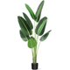 thumbnail image 2 of 48 - 60/48 pulgada artificial faux banana leaf plant con pot: 5 - foot upright plant con 8 trunks para home y oficina greenery decoration, 2 of 5
