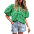 thumbnail image 1 of Remera PRETTYGARDEN XXL Verde con Encaje Bordado, 1 of 8