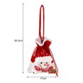 thumbnail image 7 of Christmas Candy Bag Snowman Santa Claus Reindeer Doll Bag Drawstring Xmas Goody Holder Favor Bags for Christmas Eve, 7 of 7