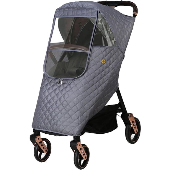 Owlike Housse Imperméable Universelle d'Hiver pour Poussette, Coupe-Vent, Matelassée, de Voyage, pour Poussette et Poussette