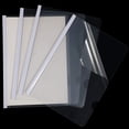 thumbnail image 1 of 50 Pieces Sliding Bar Clear Report Covers Paper Files Transparent Report Folders for Presentation Book Paper Document, 1 of 7