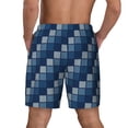 thumbnail image 4 of Goofa Pixel Grid Printed Men's Swim Trunks Board Shorts Quick Dry Mens Swimming Trunks with Compression Liner,Breathable Fit Hawaii Beach Shorts-XX-Large, 4 of 9