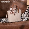 thumbnail image 4 of Montana West Tote Bags for Women Bow Crossbody Purses with Detachable Strap, Tan, 4 of 6