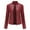 Wine jacket for women, variant on Usmixi 2023 Winter Womens Leather Coat Faux Leather Jacket for Women Fashion Stand Neck Zip up Moto Biker Coat Long Sleeve Casual Solid PU Motorcycle Short Outwear with Pocket Up to 65% off
