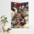 thumbnail image 5 of My Hero Academia Tapestry, Anime Wall Poster Art, Wall Tapestry For Bedroom Living Room Dorm Room, Wall Hanging For Festival Party Events Background Photography Backdrop, 60x40 Inch, 5 of 9