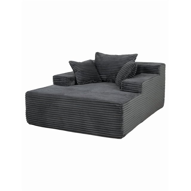 Chaise Compress Cracovia Gris Mobica con textura cálida y diseño minimalista para cualquier espacio