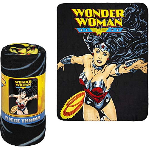 Wonder Woman throwwwflght Wonder Woman Flight Fleece Throw Blanket