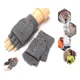 thumbnail image 2 of Guantes Tejidos Invierno Frio Dedos Descubiertos Para Hombre, 2 of 7