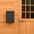 ALEKO Durable Wall Mounted Mail Drop Box with Lock and Key, Black Color