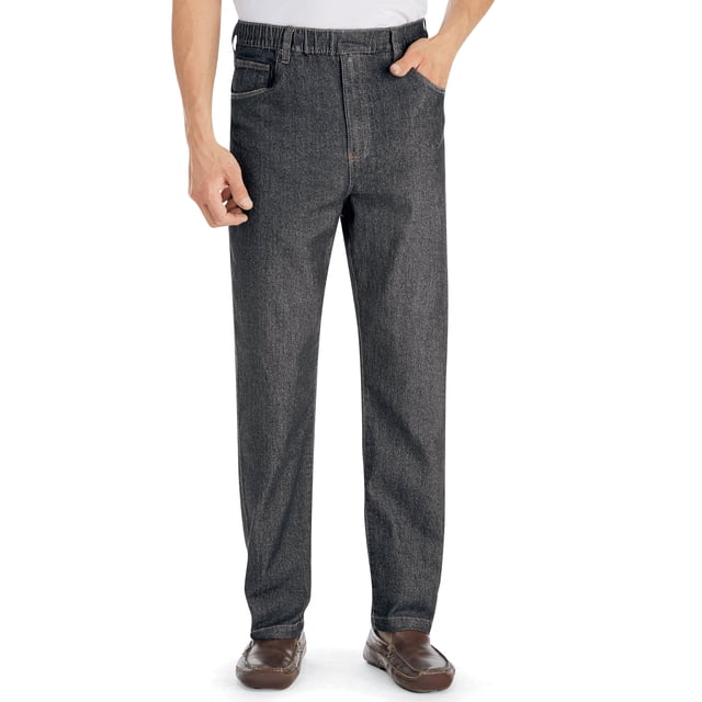 Colecciones Etc. Vaqueros clásicos de algodón para hombre, vaqueros negros, talla XX-Large.