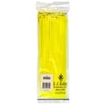 thumbnail image 2 of Standard-Duty Nylon Zip Ties 11 inch, Neon Yellow, 100-pk. - 50 lbs. Break Strength - Use Colored Zip Ties for Bundling Wires or Cables, Color ID Systems & More, 2 of 2