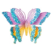 Way to Celebrate Easter Ombre Glitter & Sequin Butterfly Decorative Pick, Purple and Yellow