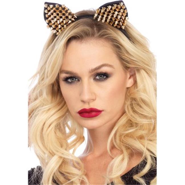 Morris UAA2795GD Cat Ears Studded Gold Adult Halloween Headband