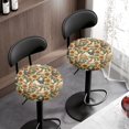 thumbnail image 3 of Psesaysky Polyester Round Stool Cushion Covers with Sunflower Rooster, 2 Pack Waterproof Covers for Bistro and Kitchen Use, 3 of 6