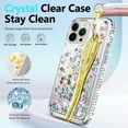 thumbnail image 6 of NGB SUPREMACY For iPhone 11 Pro Max Phone Case Screen Protector Ring Holder Wrist Strap Lanyard Shiny Sparkly Glitter iPhone 11 Pro Max Case Cover, 6 of 11