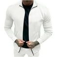 thumbnail image 2 of Maoxin Men's Coats and Jackets Fashion Men's Temperament Long Sleeve Hoodless Casual Outwear Jackets White S, 2 of 6