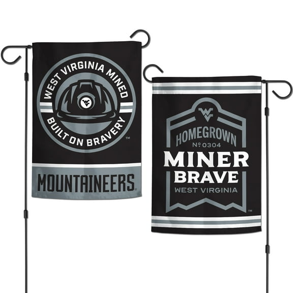 WinCraft West Virginia Mountaineers 12'' x 18'' Built On Bravery Double-Sided Garden Flag