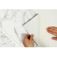 thumbnail image 6 of InHome Grey Mila Marble Peel & Stick Rolled Backsplash, 6 of 8