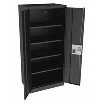 Tennsco Storage Cabinet,78"x36"x24",Black,4Shlv 7824ELBK