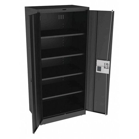 Tennsco Storage Cabinet,78"x36"x24",Black,4Shlv 7824ELBK