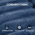 thumbnail image 6 of 157.6 inchCloud Sofa, Corduroy Fabric, Deep Couches, Double - layer design, Removable Cushion, No Assembly, Combination Living room, Bedroom, Conference room, Apartment, Blue, 6 of 13