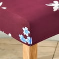 thumbnail image 6 of Dining Room Chair Covers Set of 6,Printed Pattern Parsons Chair Slipcovers Removable Washable Kitchen Seat Dining Chairs Protector Cover for Home or Party, 6 of 6