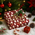 thumbnail image 3 of American Eskimo Christmas Wrapping Paper Rolls, American Eskimo Holiday Gift Wrapping Paper Merry Christmas, 3 of 7