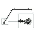 thumbnail image 2 of Fabritio 13/16 inch Corner Window Curtain Rod 48-84" - Black, 2 of 3