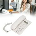 thumbnail image 4 of Wall Phone, Energy Saving Office Phone Feel Clear Environmental Protection  For Home Blanc, 4 of 8