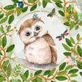 thumbnail image 2 of The Font Diva 20x20 White Modern Wood Framed Museum Art Print Titled - Hoo Hoo, 2 of 4