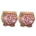 thumbnail image 4 of OUNONA  2 Pcs Hand-painted Plain Pottery Flower Plant Pots Indoor Plants, 4 of 8