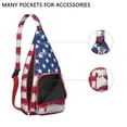 thumbnail image 4 of Abstract Geometric Sling Backpack - Modern Artistic Pattern Crossbody Bag, Lightweight Fashion Pack for Urban Commute, 4 of 4