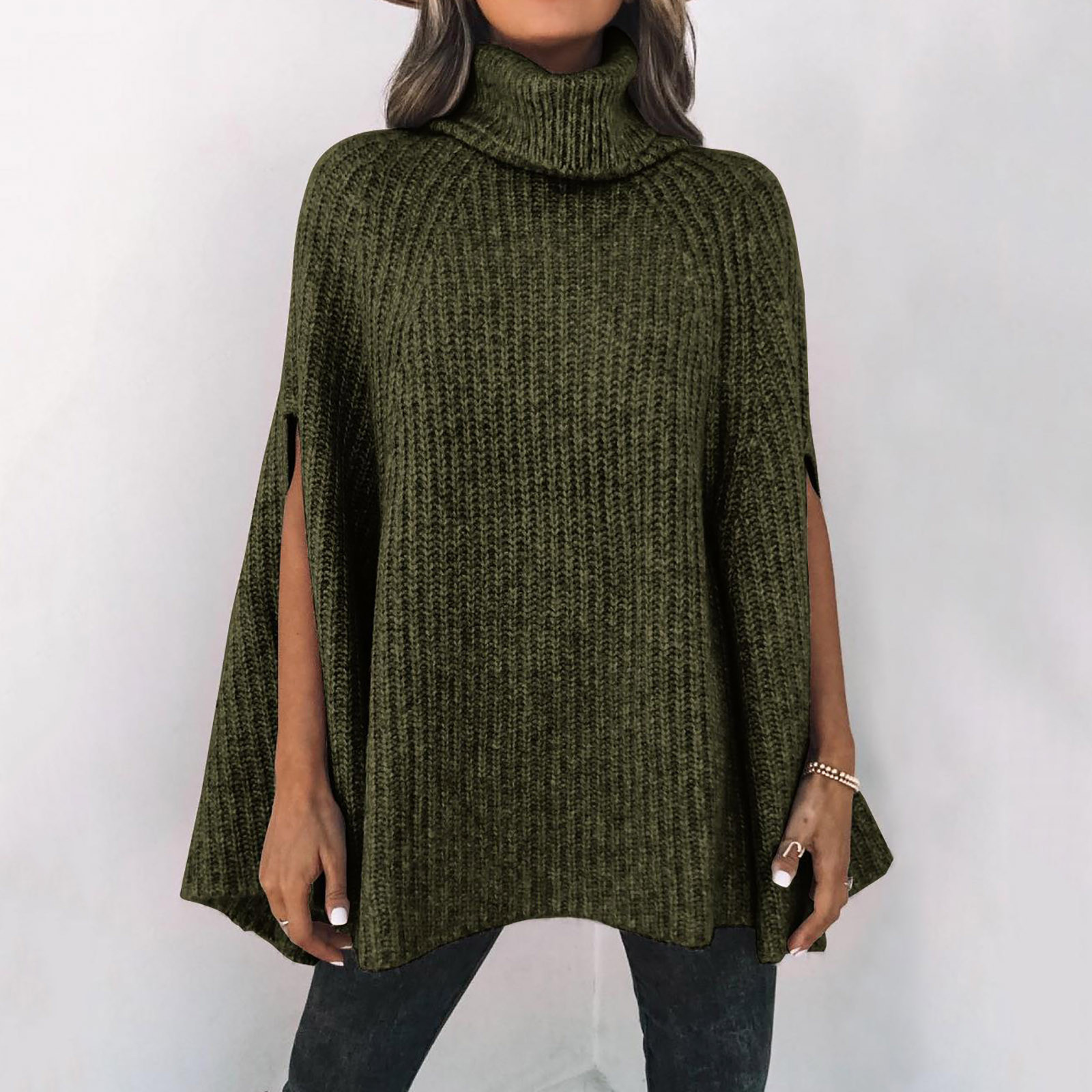 Cute poncho sweaters sale