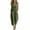 Army Green, variant on Womens Linen Jumpsuit Sleeveless Casual Wide Legs Rompers Baggy Button Down V Neck Summer Overalls with Pockets