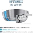 thumbnail image 3 of All-Clad 41106 Stainless Steel Tri-Ply Bonded Dishwasher Safe Fry Pan with Lid/Cookware, 10-Inch, Silver & 00942 Stainless Steel/Aluminium Cookware Cleaner and Polish, 12-Ounce, 3 of 7