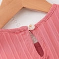thumbnail image 6 of HCNTES Girls Children Baby Summer Dress Short Sleeve Casual Party Dress for Toddler Little Big Kids 1-5T 7-12T(5-6 Years,L04-Pink), 6 of 9