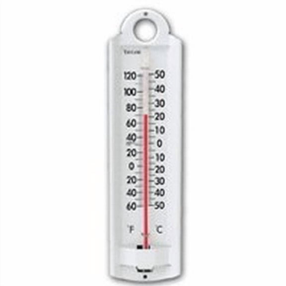 Taylor Indoor Outdoor Thermometer - Wall Mount - White