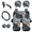 Black Gold Marble, variant on Binienty Car Accessory Set, with Car Gear Shift Knob Cover Car Gear Shift Cover Car Headrest Pillow Protectors, 11 pcs Coconut Tree Pattern
