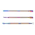 thumbnail image 1 of Unique Bargains 3 Pcs Cuticle Pusher Set Stainless Steel Double Head Cuticle Remover Tool Manicure Pusher Assorted Color, 1 of 7