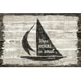 thumbnail image 2 of Schlabach, Sue 14x11 White Modern Wood Framed Museum Art Print Titled - Driftwood Coast Scripture II, 2 of 4