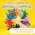 thumbnail image 4 of Strictly Briks Classic Bricks Starter Kit, White, 144 Pieces, 1x2 Inches, Building Creative Play Set for Ages 3 and Up, 100% Compatible with All Major Brick Brands, 4 of 7