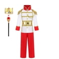 thumbnail image 3 of Disfraz de rey medieval para niños, disfraz de cosplay para Navidad, Halloween, carnaval, conjunto para niños, traje de juego de rol de rey real y príncipe, 3 of 5