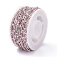 thumbnail image 4 of 304 Stainless Steel Enamel Curb Chains with Spool Soldered Faceted Pink 2.5x2x0.8mm 32.80Feet/roll(10m/roll) DIY, 4 of 4