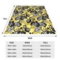 thumbnail image 3 of Bixox Fleece Blanket Orchids Flowers Pattern Super Soft Double-Sided Microfiber Flannel Blanket for Sofa, Bed, Couch, Suitable for All Seasons - 40"x30", 3 of 5