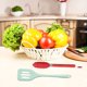 thumbnail image 5 of Juego de utensilios de cocina de silicona - El juego de herramientas de cocina incluye espátula de drenaje y clips para alimentos - 2 piezas, 5 of 5